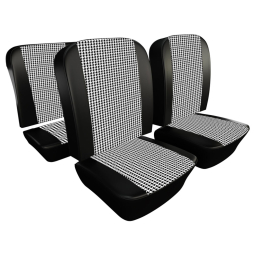 1964 VW Type 3 Squareback Seat Upholstery - Front & Rear - Houndstooth 12" Insert