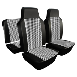 1970-1972 Type 3 Squareback Seat Upholstery - Front & Rear - Houndstooth 12" Insert