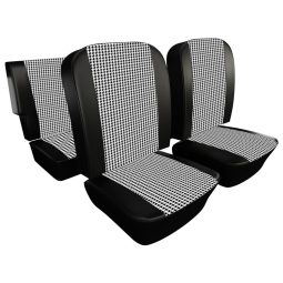 1965-67 VW Type 3 Fastback/Notchback Seat Upholstery - Front & Rear - Houndstooth 12" Insert