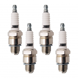 Set of 4 JBugs Spark Plugs - 14mm - 1/2" Reach - 13/16" Hex - (Bosch W7AC Equivalent)