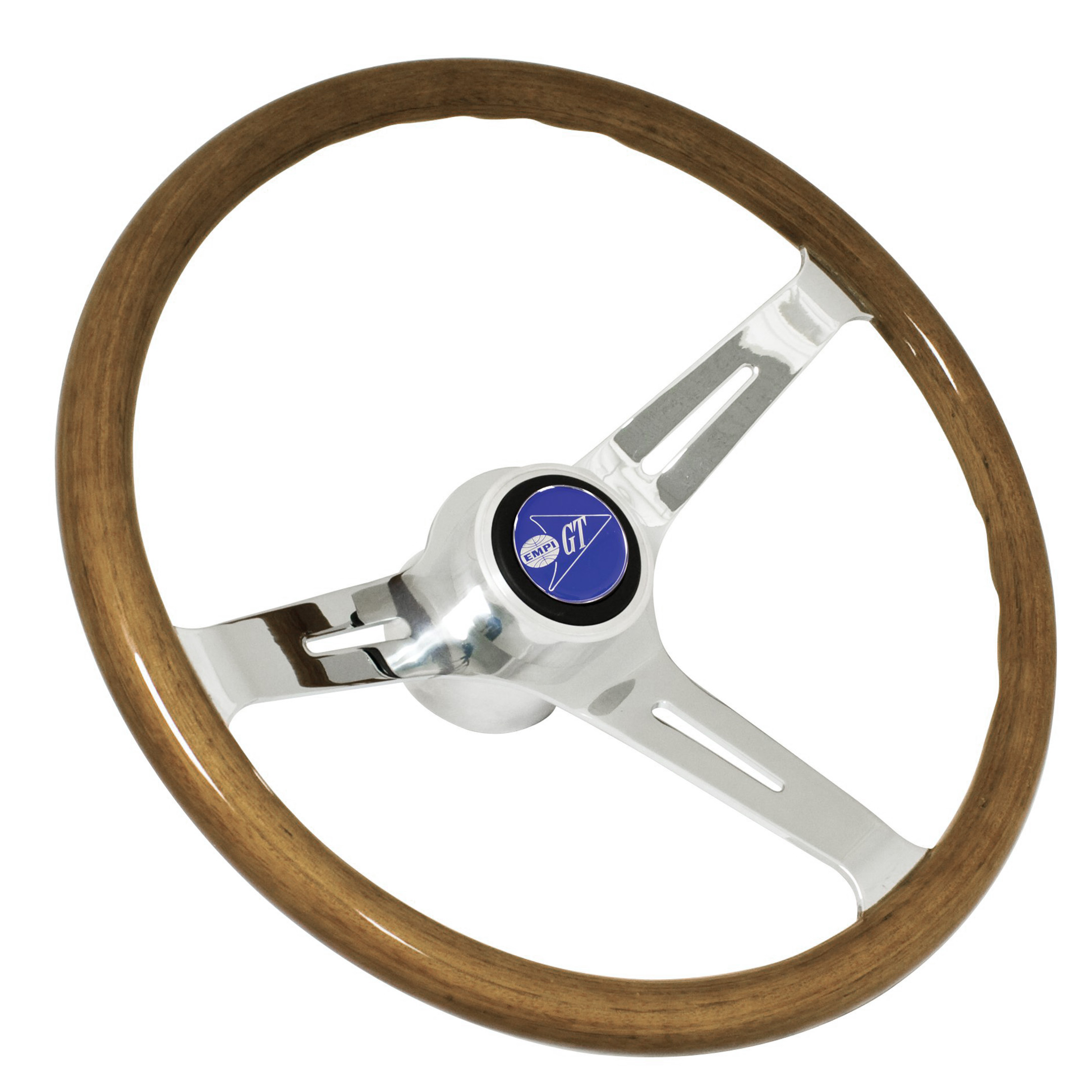 EMPI VW Steering Wheel Kit - Includes Adapter -  Classic Light Wood - Thin 23mm Grip