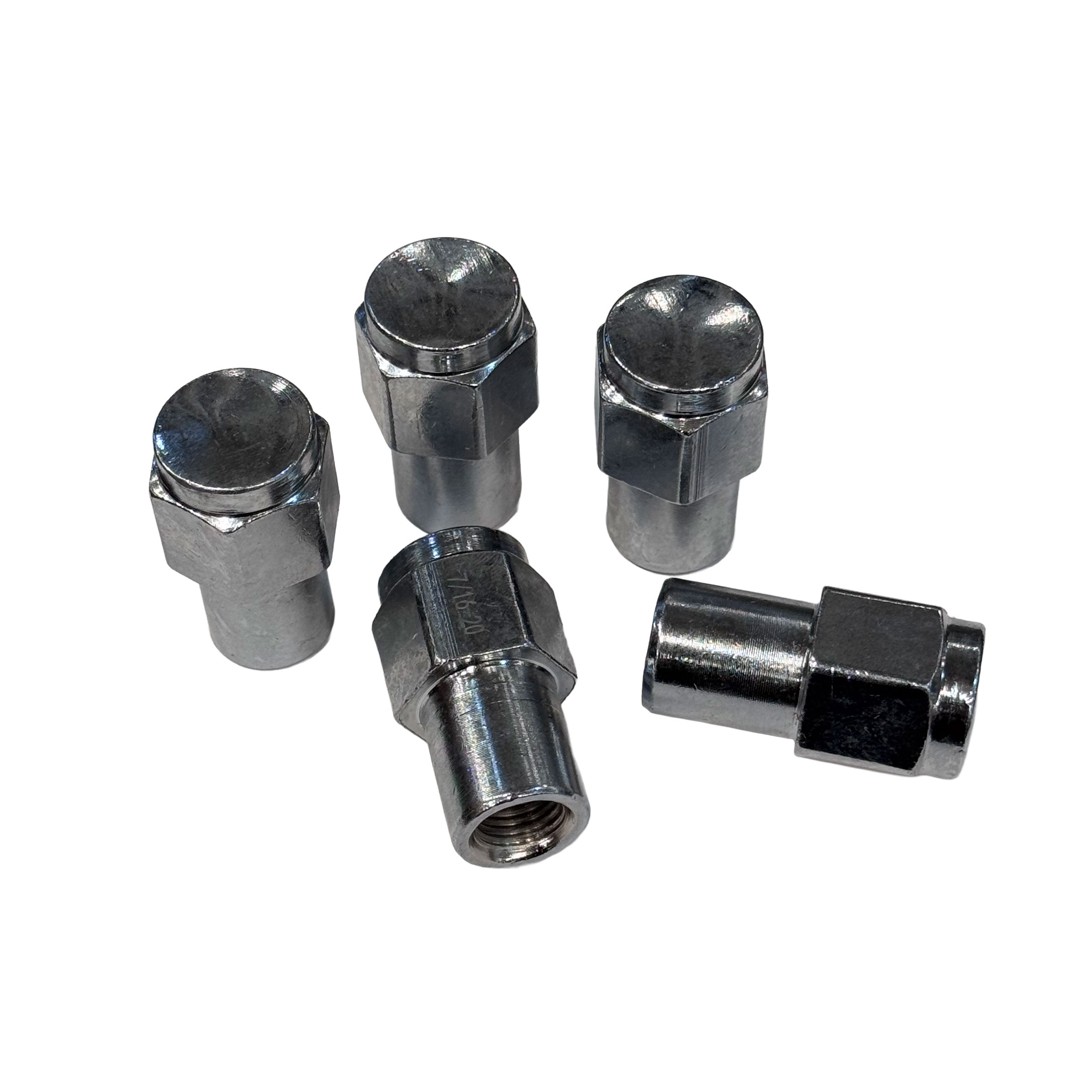 7/16x20 - Mag Seat Chrome Lug Nuts - 5 Pieces