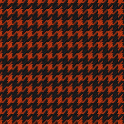 9488 Orange/Black Houndstooth