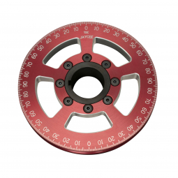 JayCee 6" Aluminum Street Pulley - Steel Hub - Red
