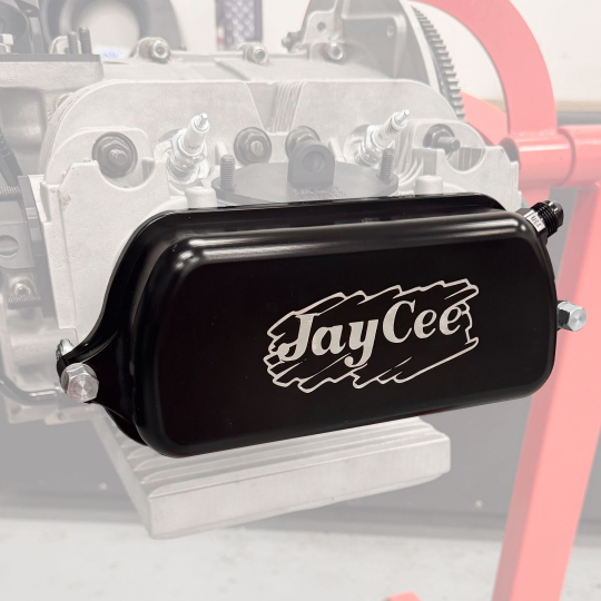 JC-3222-0 - JayCee Billet Aluminum Valve Covers Black Pair