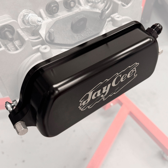 JC-3222-0 - JayCee Billet Aluminum Valve Covers Black Pair