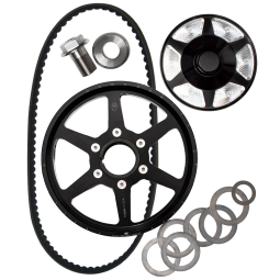 King Performance VW Pulley Kit - 6.7” - Spoked - Black - Stock Hub