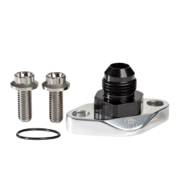 King Performance VW Fuel Pump Block Off Plate - Vented - Polished