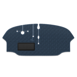 VW Bus 1973-79 Front Carpet Only, Bucket or Bench Seat - Loop or Cutpile