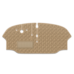 VW Bus 1973-79 Front Carpet Only, Bucket or Bench Seat - German Squareweave