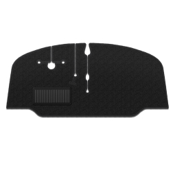 1968-1972 VW Bus Carpet Kit - Front - Bucket or Bench Seat - Black Loop
