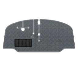 1968-1972 VW Bus Carpet Kit - Front - Bucket or Bench Seat - Charcoal Loop