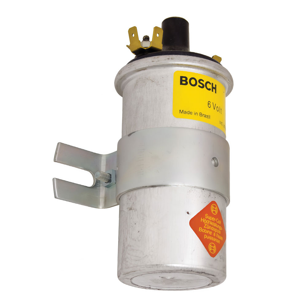Bosch VW 6-Volt Ignition Coil with Bracket
