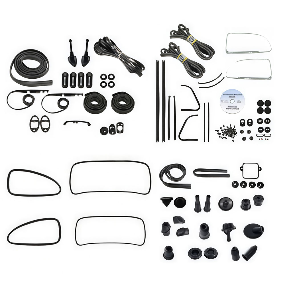 1967 VW Beetle Sedan or Sunroof Complete Car Rubber Kit