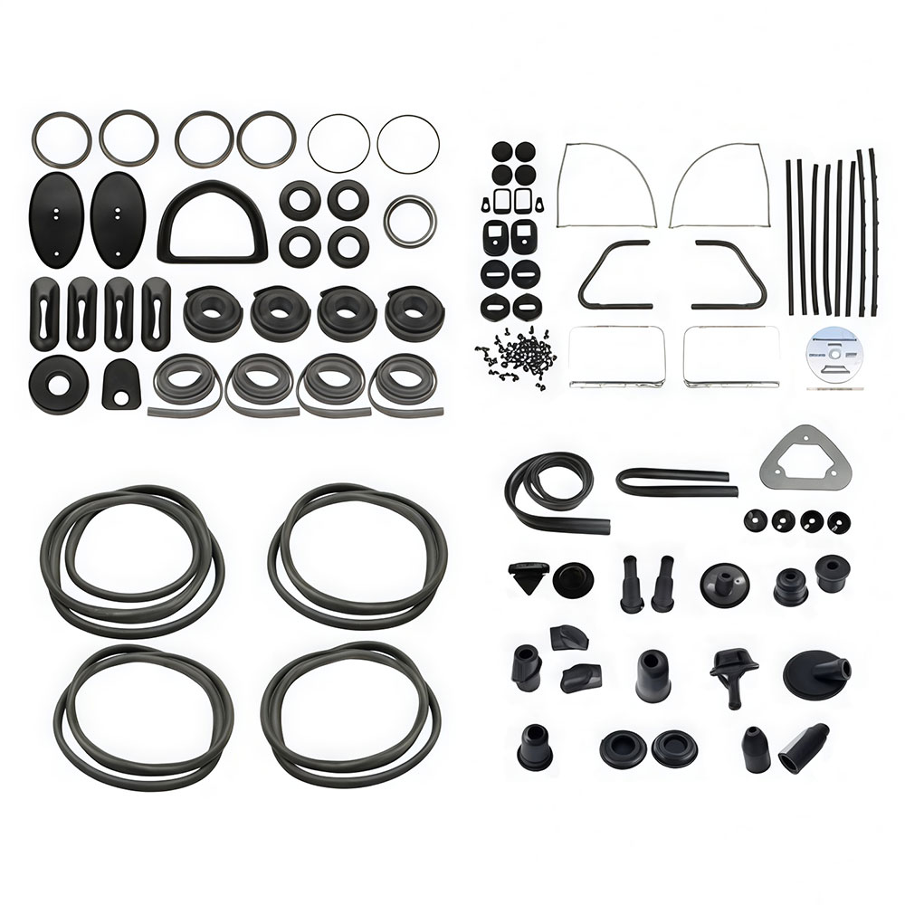 1954 VW Beetle Sedan or Ragtop Complete Car Rubber Kit