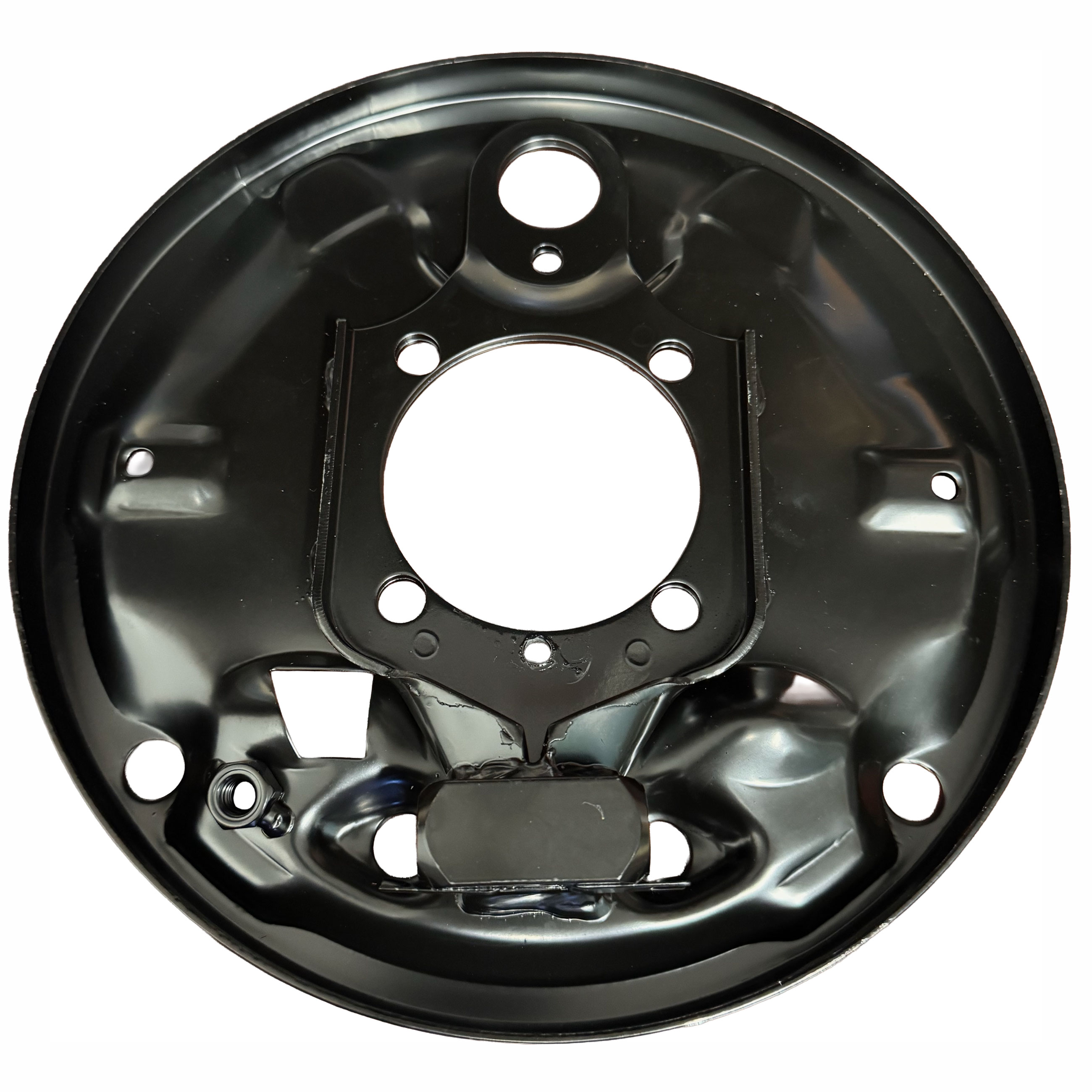 VW Brake Backing Plate - Left Rear - 1968-79 Beetle - 1968-74 Ghia - 1973-74 Thing