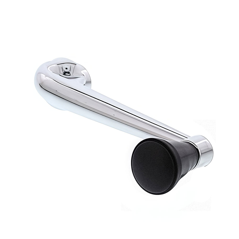 VW Window Crank - Chrome w/ Black Knob - Each - 1967 and Earlier Type 1 (Beetle/Ghia)