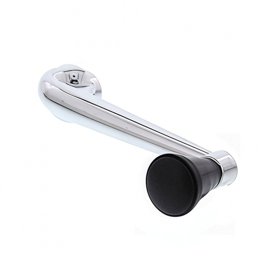 113837581EBK - VW Window Crank - Chrome w/ Black Knob - Each