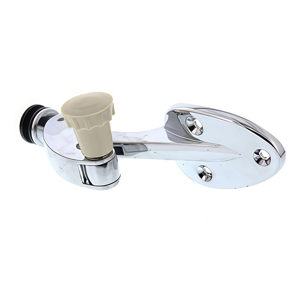 VW Pop-Out Window Latch - Off-White Knob - Right - 1965-1977 Beetle