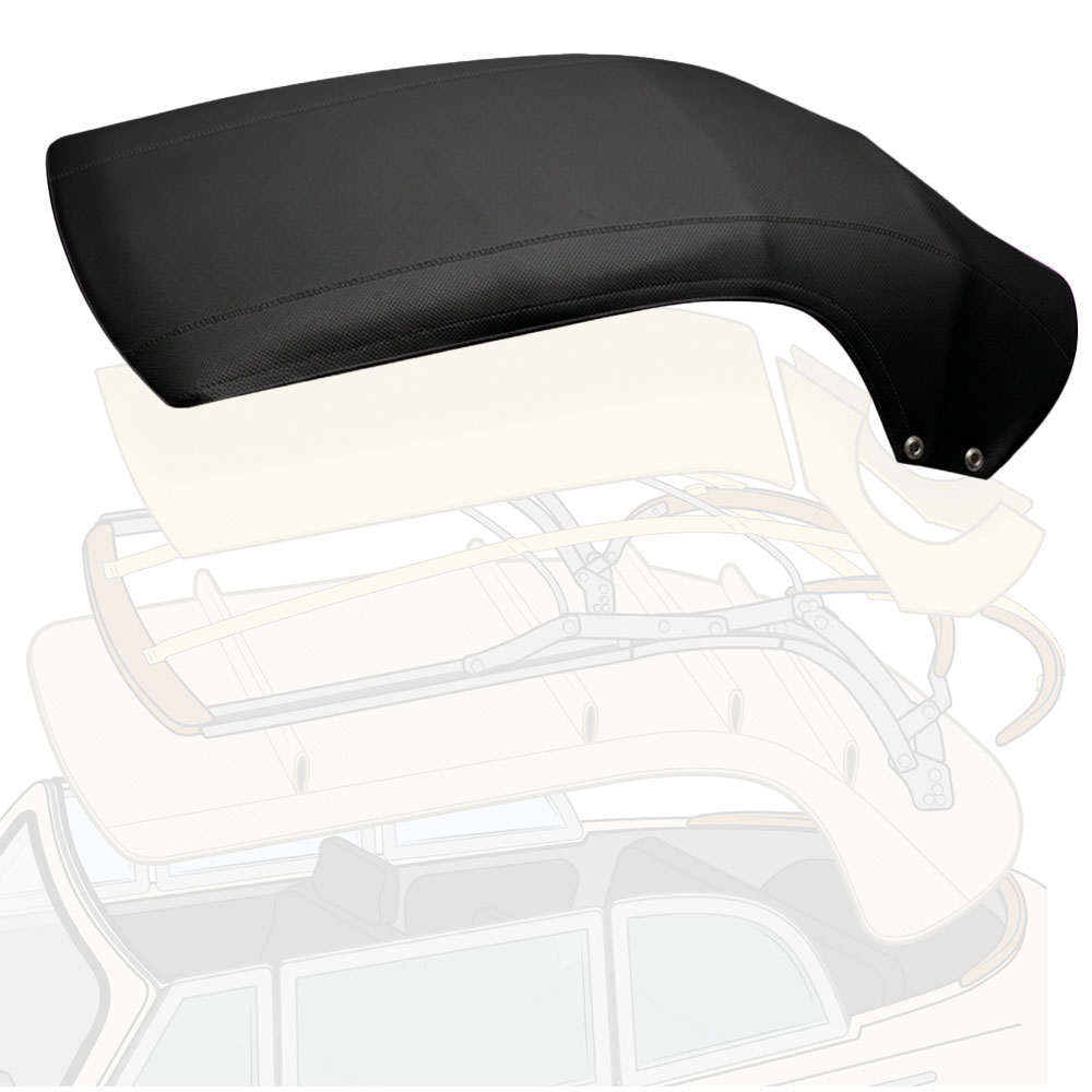 1958-1962 VW Beetle Convertible Top - Black Pinpoint Vinyl