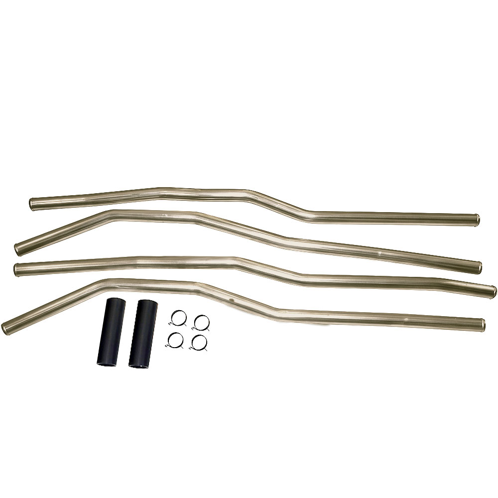 1986-1991 Vanagon Syncro - Coolant Pipe Set,  Stainless Steel - Feed/Return