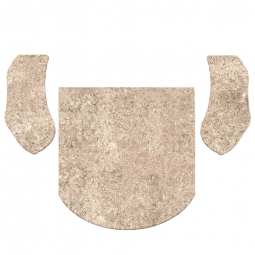 1954-1979 VW Beetle & Super Beetle Carpet Pad Kit - Rear - 3 Piece