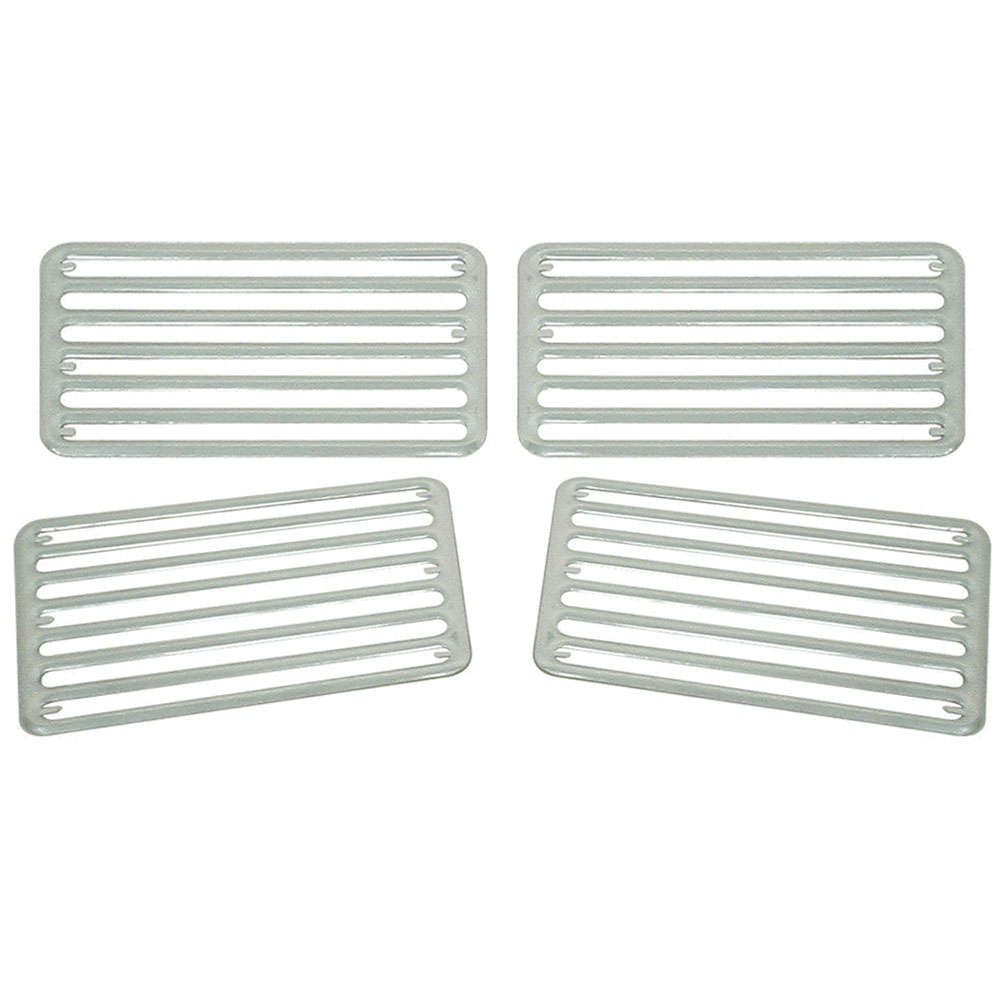 VW Decklid Grille Set - 4 Pieces - 1972-77 Beetle Sedan - 1970-79 Beetle and Super Convertible