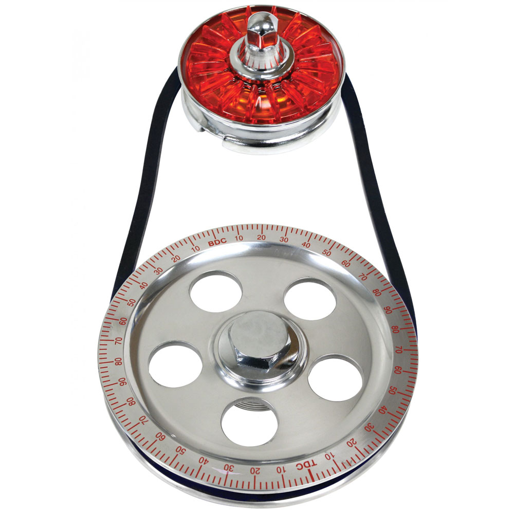 EMPI VW Crank Pulley Kit - Red Timing Marks - Upper Pulley Cover