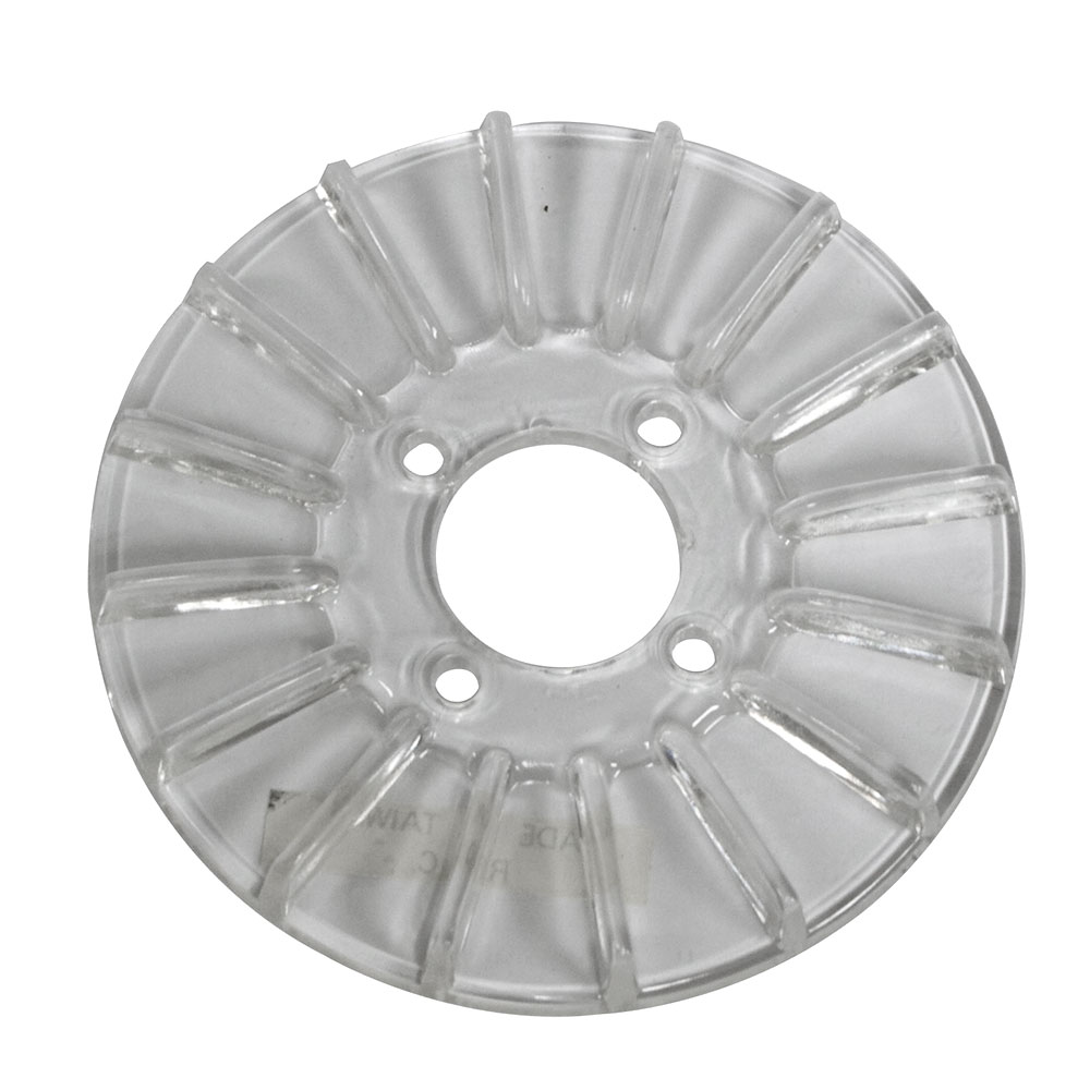 VW Finned Alt/Gen Pulley Cover, Clear