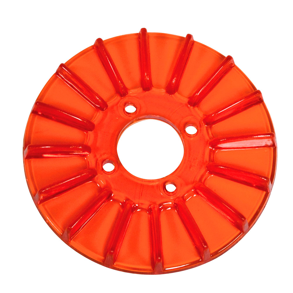 VW Finned Alt/Gen Pulley Cover, Red