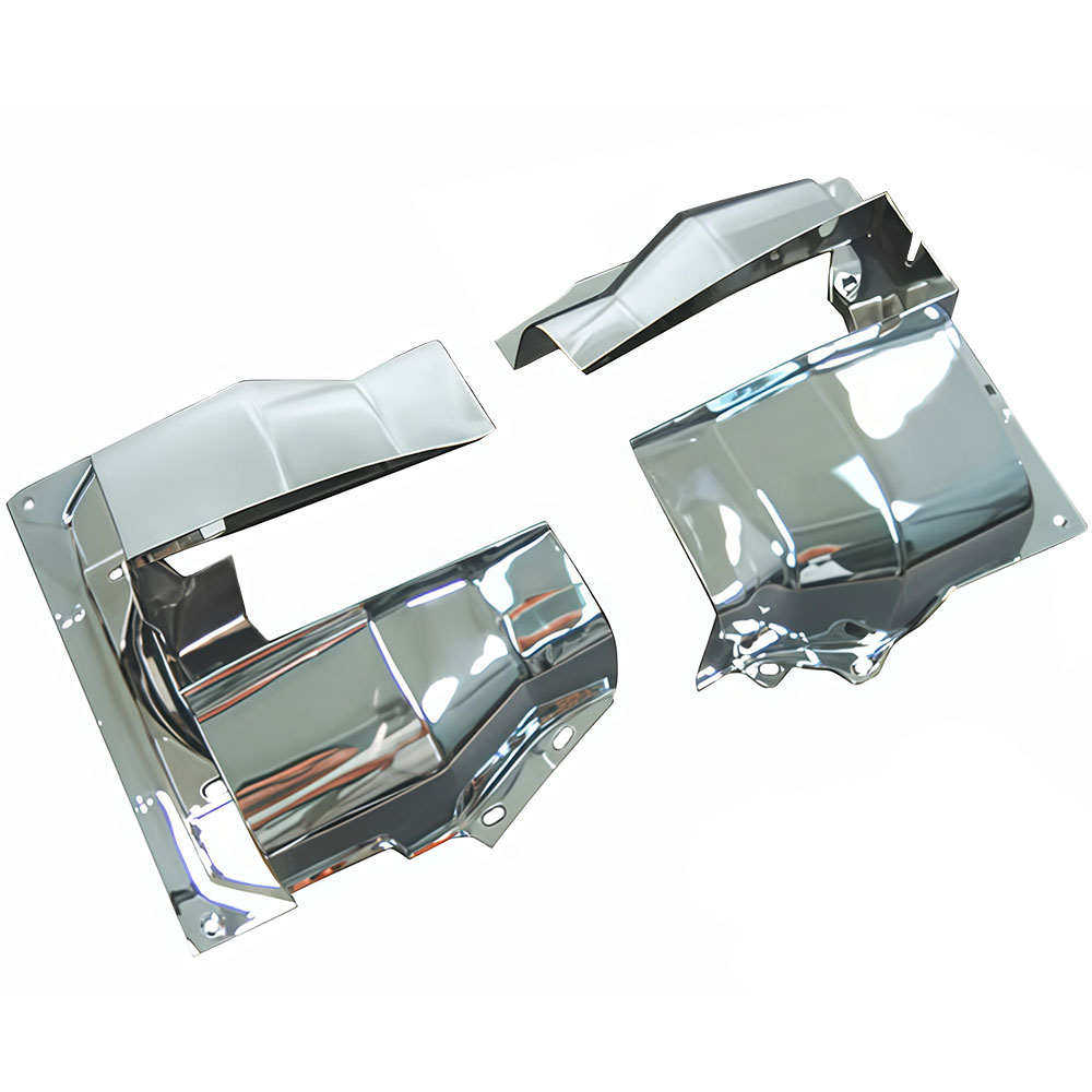 VW Cylinder Tin - Dual Port Shrouds - Chrome