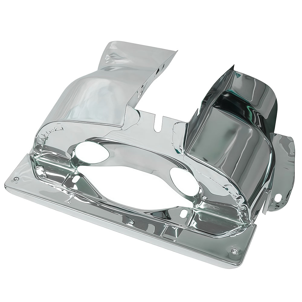 9063 - VW Cylinder Tin - Dual Port Shrouds - Chrome