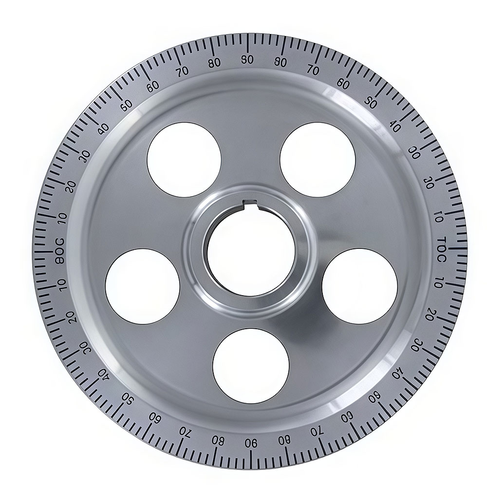 EMPI VW Crank Power Pulley - 5 Hole Design - Black Numbers