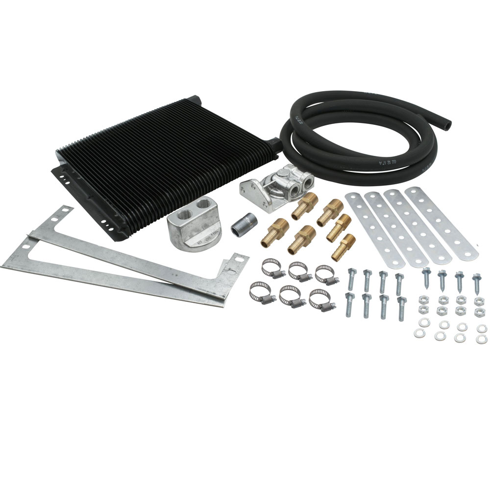 EMPI Universal Oil Cooler Kit - Competition | 96 Plate w/ Bypass Adapter