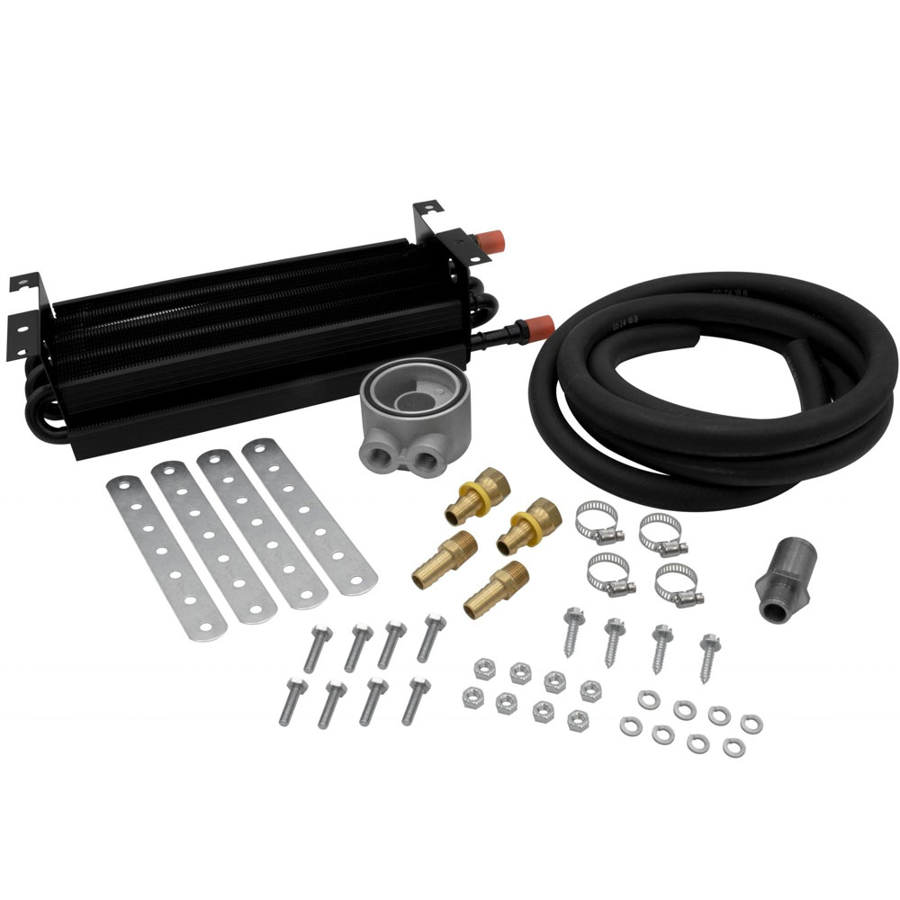 EMPI Universal Oil Cooler Kit - 8 Pass - with Sandwich Adapter