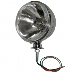 VW Headlight Housing - 7" - 12 Volt H4 55/60W Headlight - Chrome