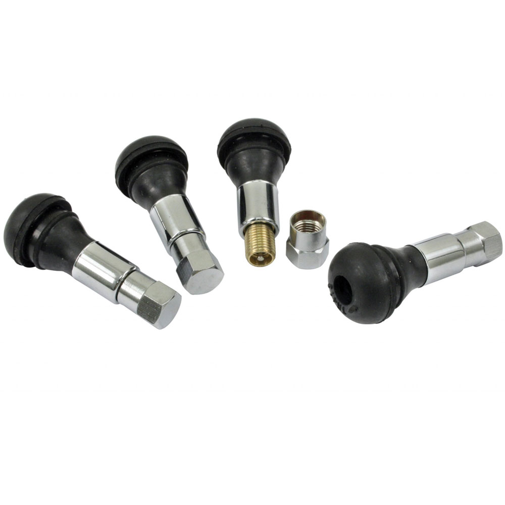Chrome Valve Stems for VW Wheels - Set of 4