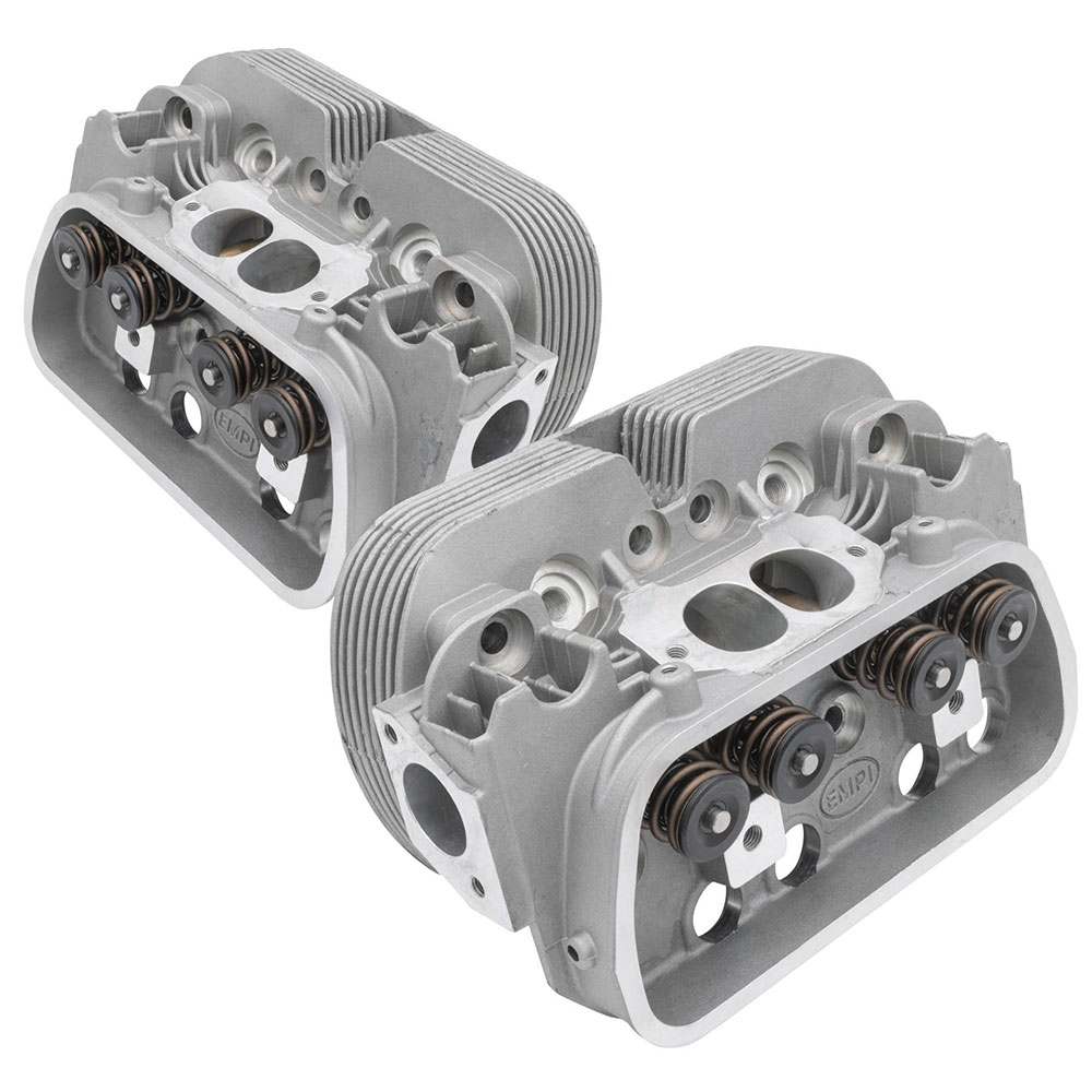 EMPI GTV-2 VW Cylinder Heads - Dual Port Pair - Stage-1 Ported - for 94mm w/40x35.5 Valves