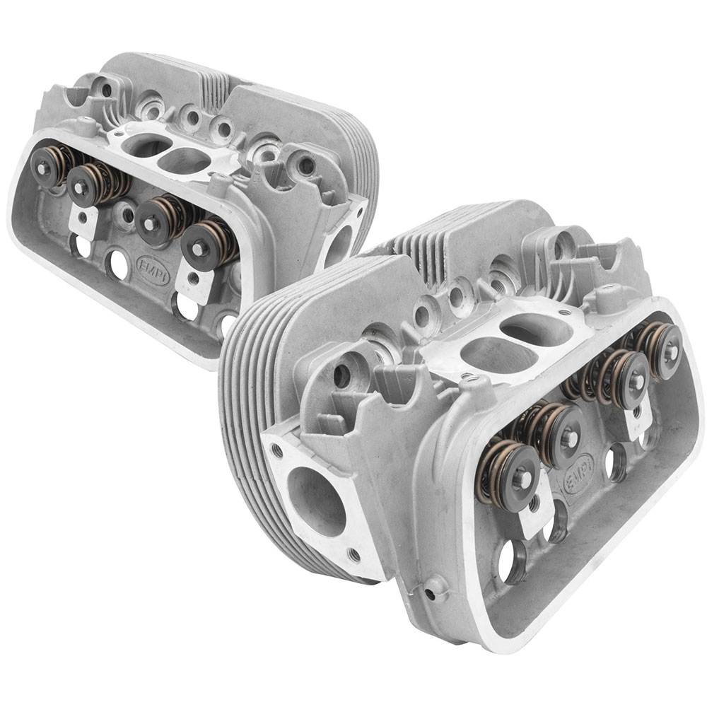 EMPI GTV-2 VW Cylinder Heads - Dual Port Pair - Stage-2 Ported - for 90.5/92mm w/42x37.5 Valves