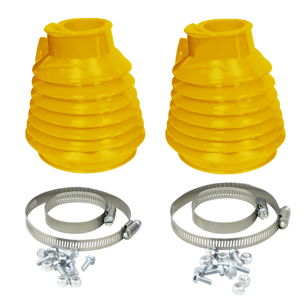 EMPI Deluxe VW Swing Axle Boots Kit - Yellow - with Hardware