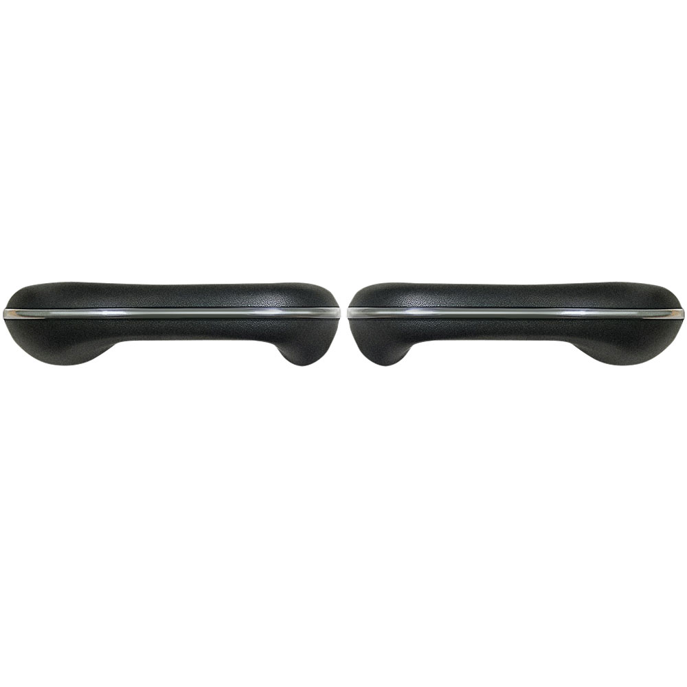 VW Armrests - Black - Pair - 1955-1967 Beetle - Karmann Ghia