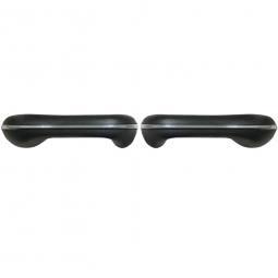 VW Armrests - Black - Pair - 1955-1967 Beetle - Karmann Ghia