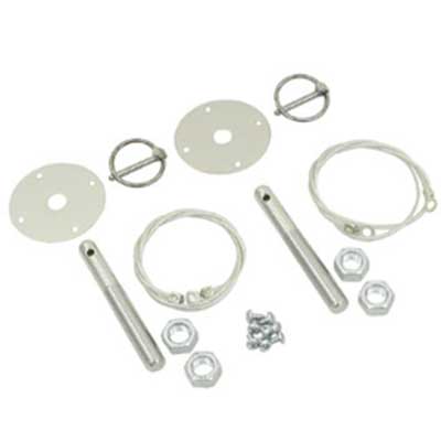 VW Hood Pin Kit - Chrome
