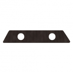 VW Rear Speaker Tray - 5.25" Holes - Velour - 1952-77 Beetle - Super Beetle Sedan