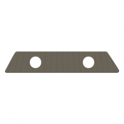 VW Rear Speaker Tray - 5.25" Holes - Vinyl - 1952-77 Beetle - Super Beetle Sedan