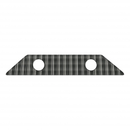 VW Rear Speaker Tray - 5.25" Holes - Plaid - 1952-77 Beetle - Super Beetle Sedan