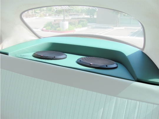 33-1030-Velour - VW Rear Luggage Cover Speaker Shelf - Velour Cloth