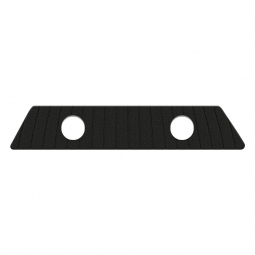 Tweed VW Rear Speaker Tray 5.25" Holes - 1954-70 Beetle Cvt. - 1971-79 Super Beetle Cvt.