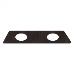 VW Rear Speaker Tray - 6x9" Holes - Velour - 1950-79 Beetle -Super Beetle Convertible
