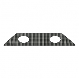 VW Rear Speaker Tray - 6x9" Holes - Plaid - 1950-79 Beetle -Super Beetle Convertible